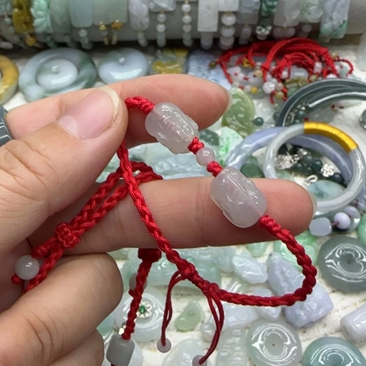 翡翠未镶嵌手链貔貅手绳