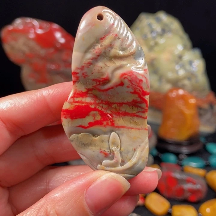 昌化鸡血石昌化鸡血石挂件