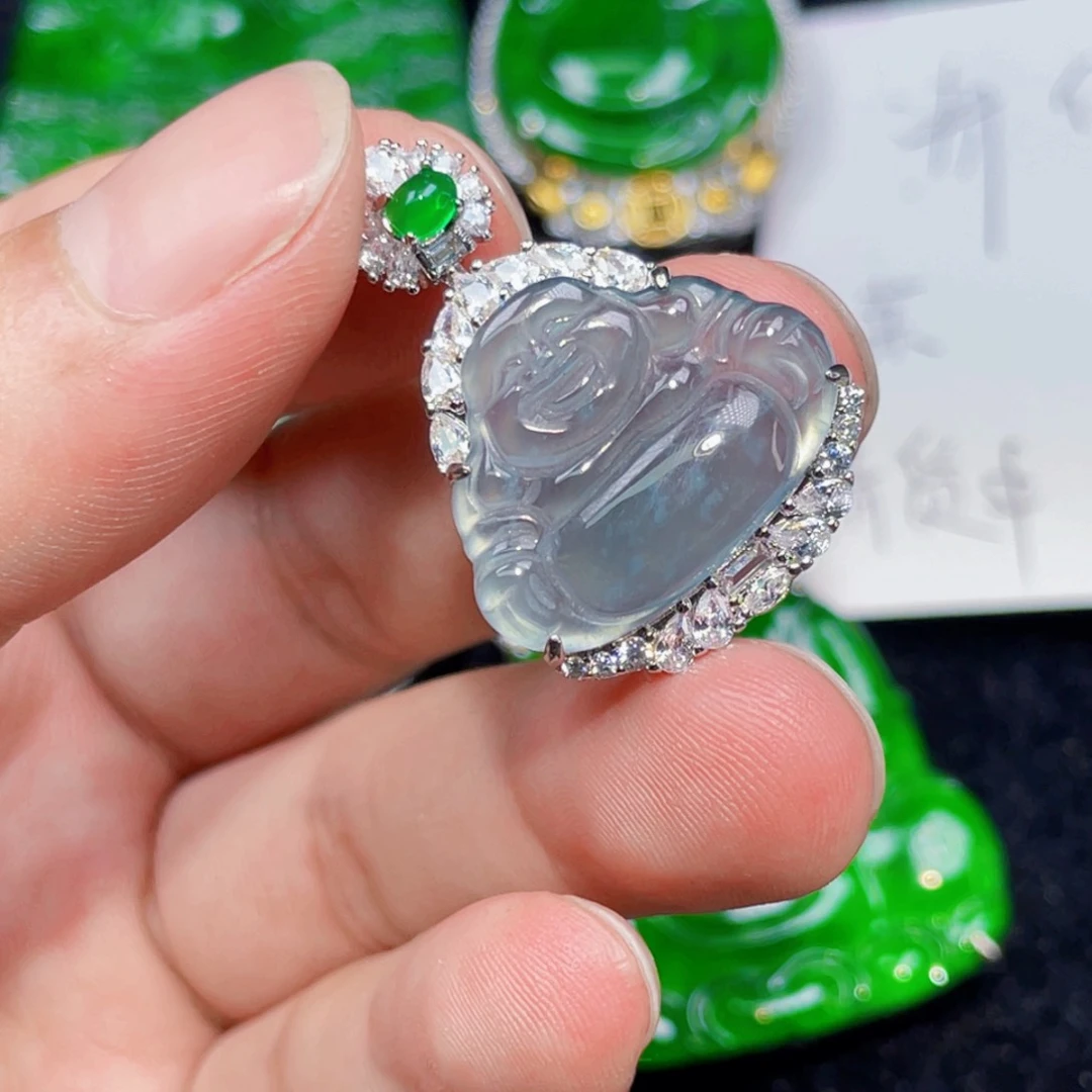 翡翠未镶嵌颈饰7，