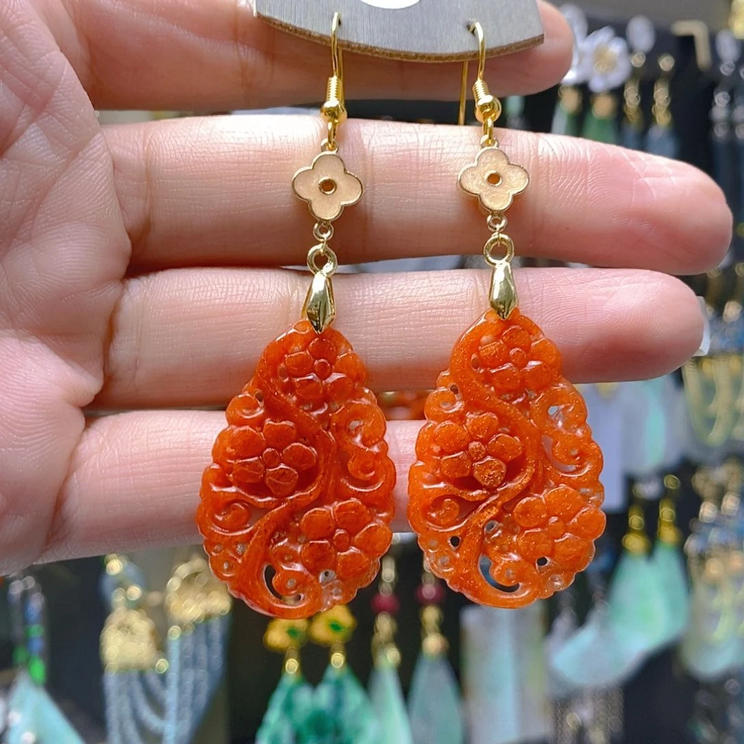 未镶嵌翡翠耳饰翡翠