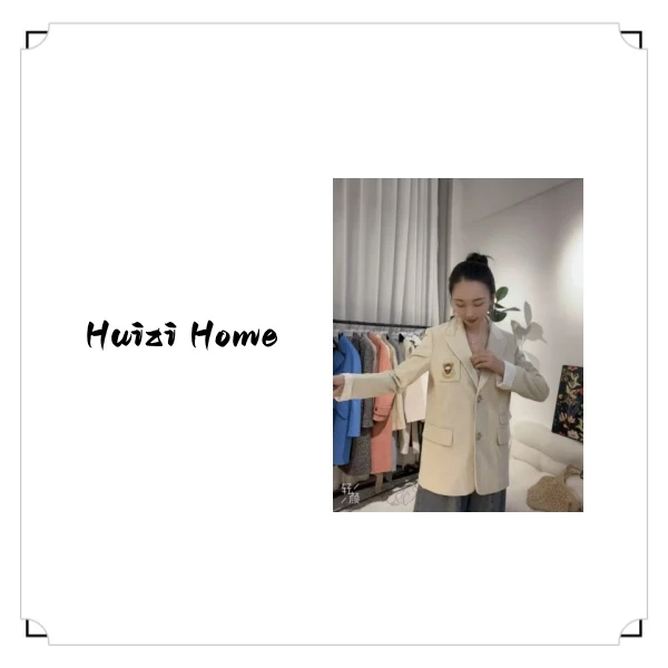 小熊秋装时尚轻薄通勤气质西装外套上衣女  EL211   004