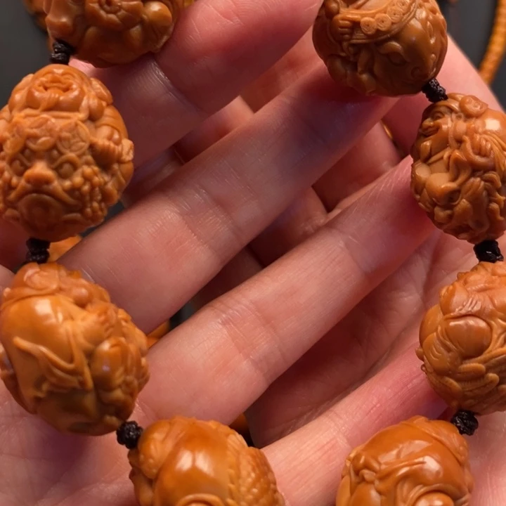 橄榄核手串/手链骑兽财神