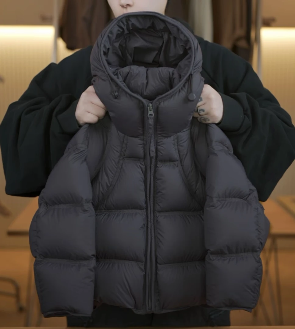 儿童羽绒服冬装2025新款女男童白鸭绒羽绒服时髦保暖加厚连帽外套