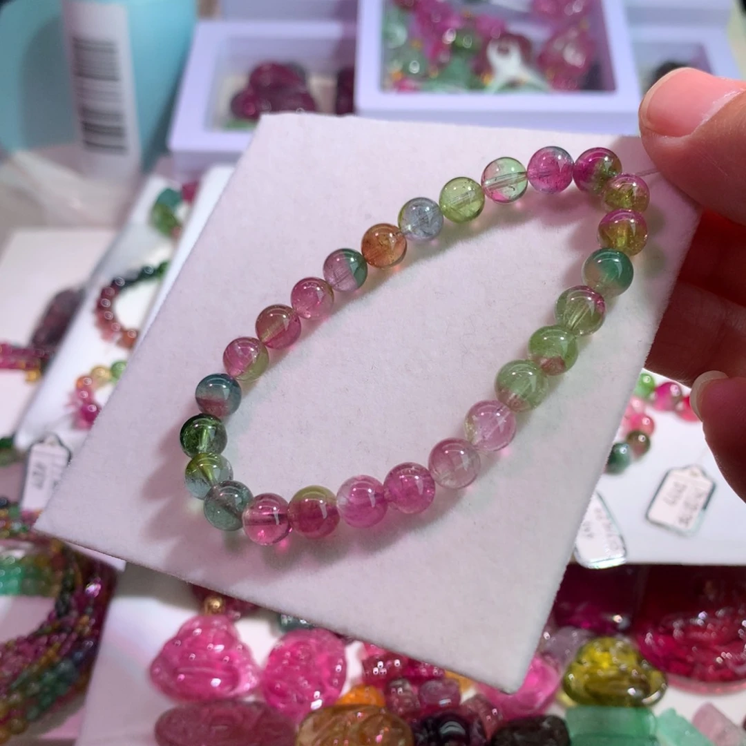 碧玺手链未镶嵌吉*碧玺