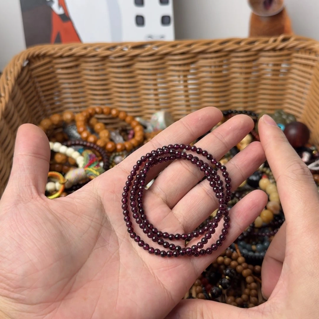 石榴石手链未镶嵌紫色