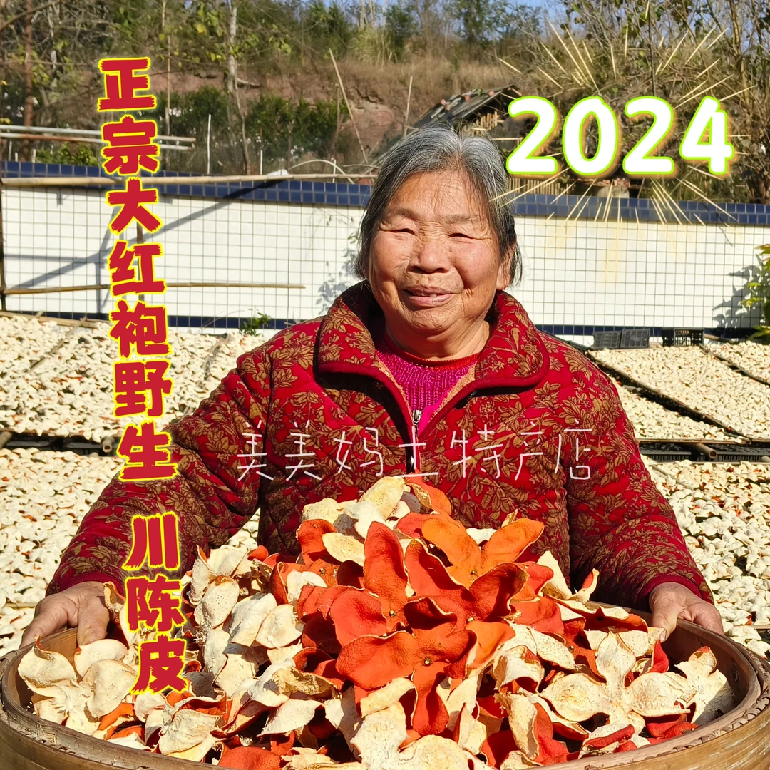 正宗2024年底大红袍川红橘陈皮
