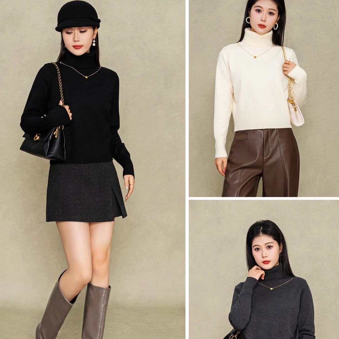 武冈她之蝶25冬上衣 1254146款时尚细针织