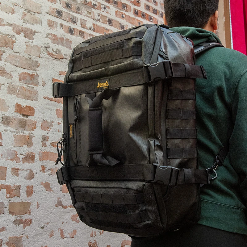 MAGFORCE/麦格霍斯0625旅行装备包大号户外双肩包胶黑战术双肩包