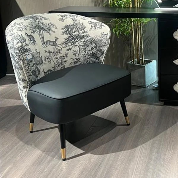 复古单人沙发椅阳台中古风设计师单椅法式老虎椅客厅美式休闲椅子