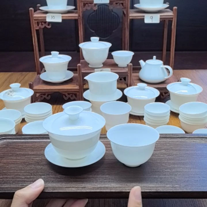 给****0110毫升元宝盖碗+鸡心杯+夹子