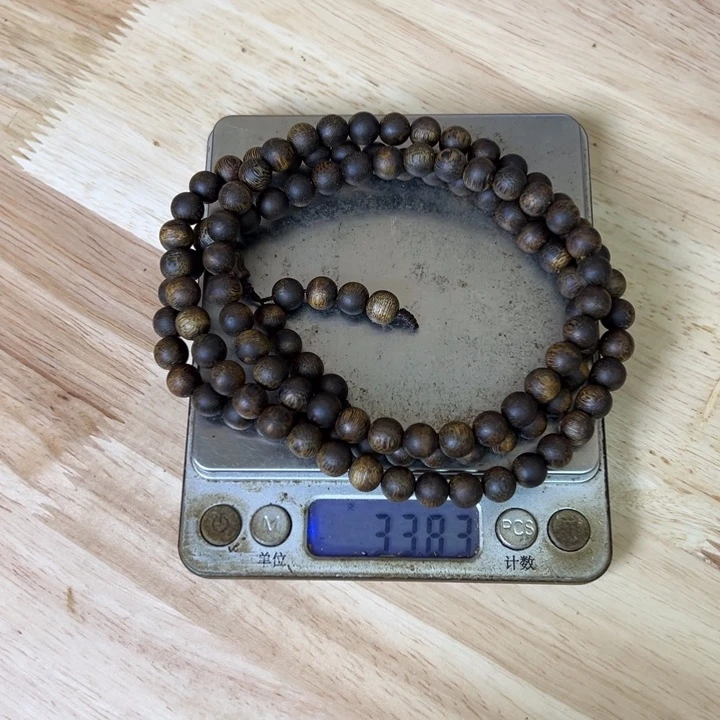 狮***座沉香手串奇楠张勺子沉浮老料