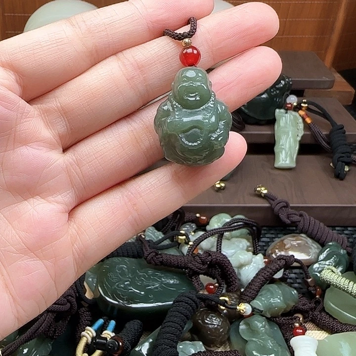 和田玉未镶嵌吊坠(不含链)