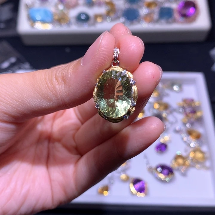 【闪购商品】银S925镶嵌戒指黄晶