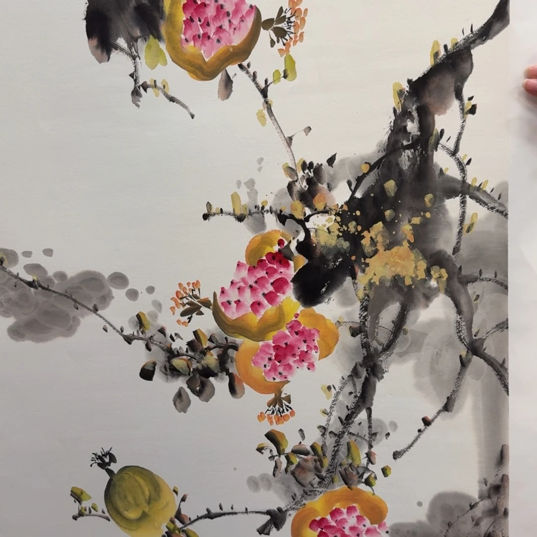 国画国画作品山水花鸟