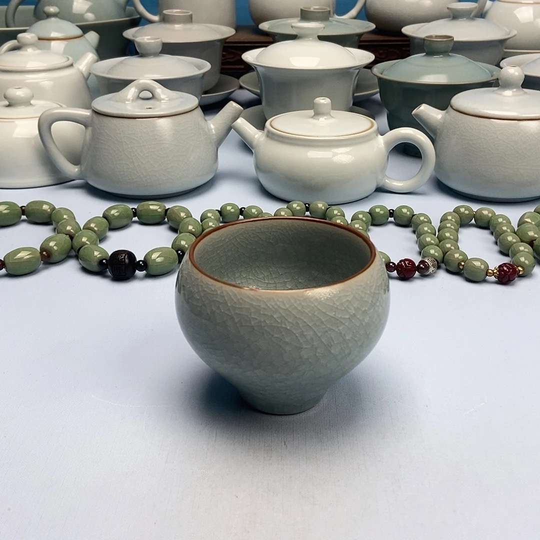 杯鱼鳞冰花鸡心碗杯原矿原釉原产地