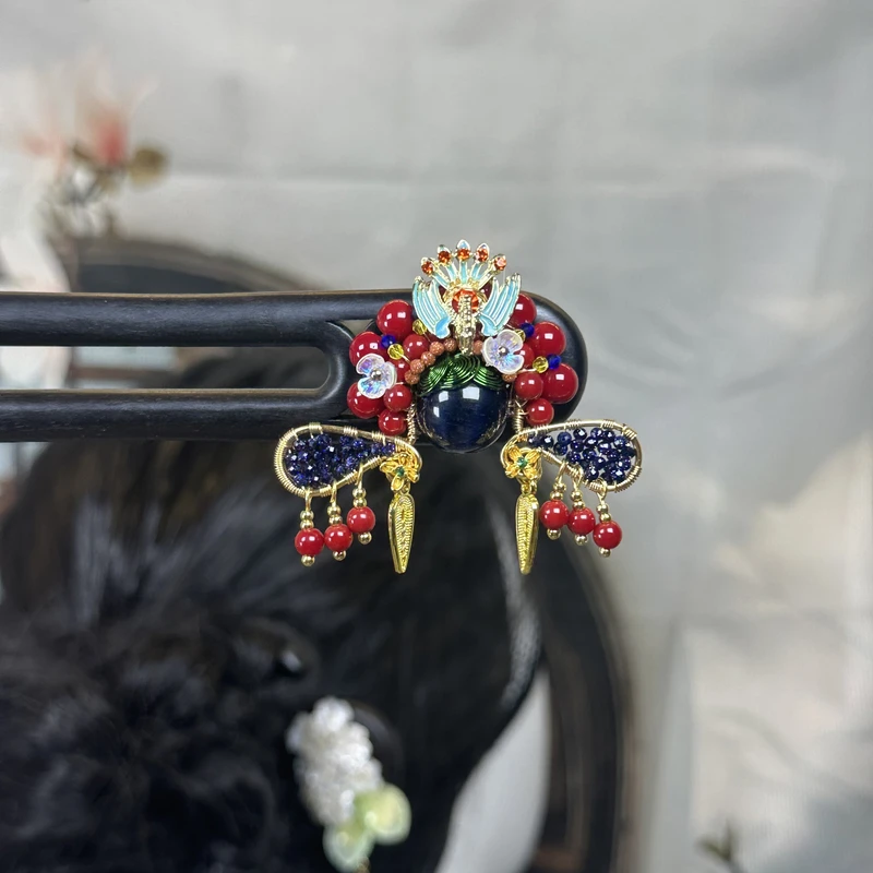 F121原创《蓝砂》发簪刀马旦