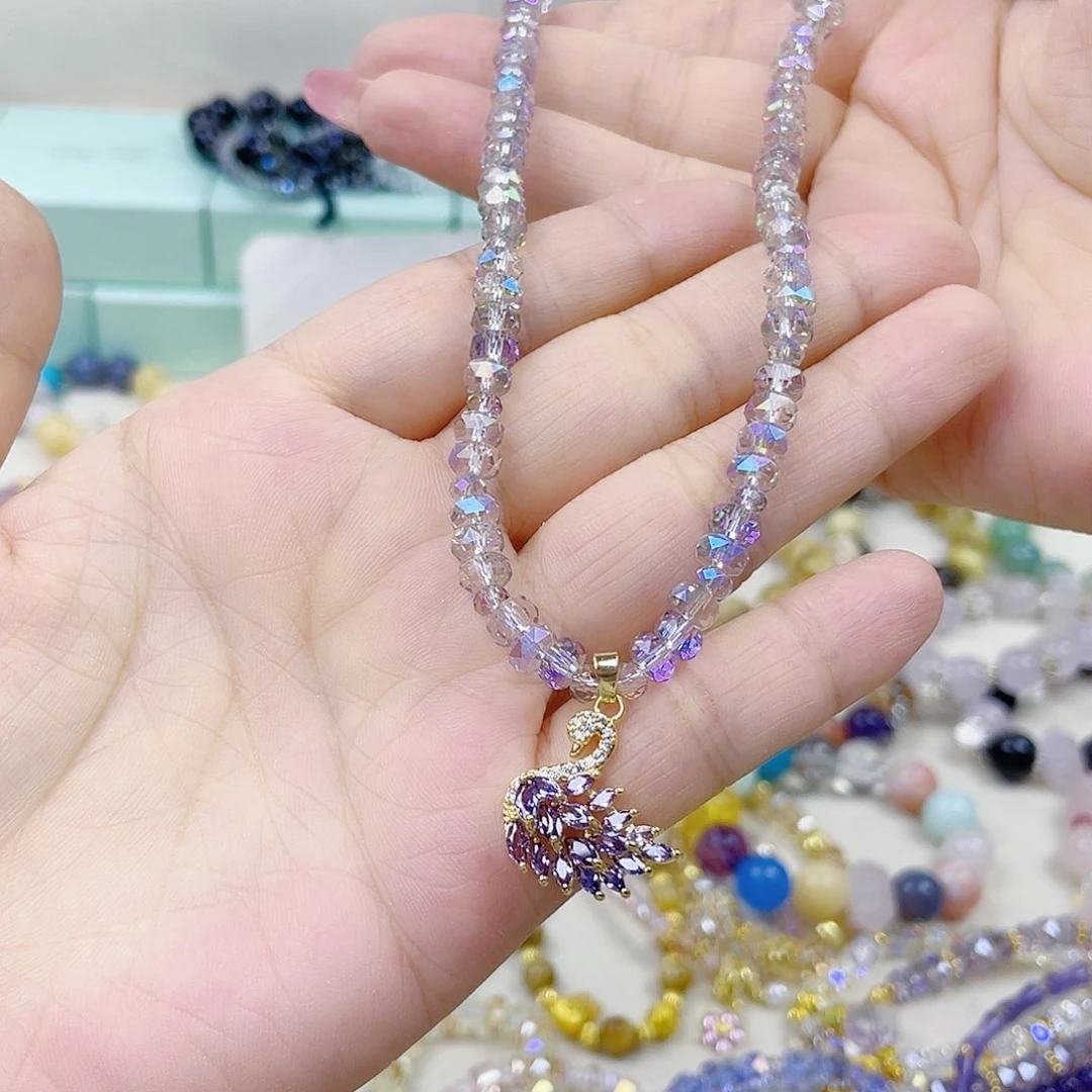 手饰针钠钙石银S925镀金镶嵌