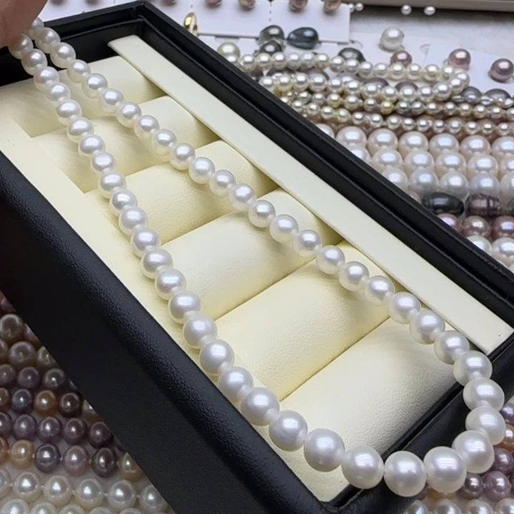 摆件未镶嵌淡水珍珠淡水无核近圆6mm