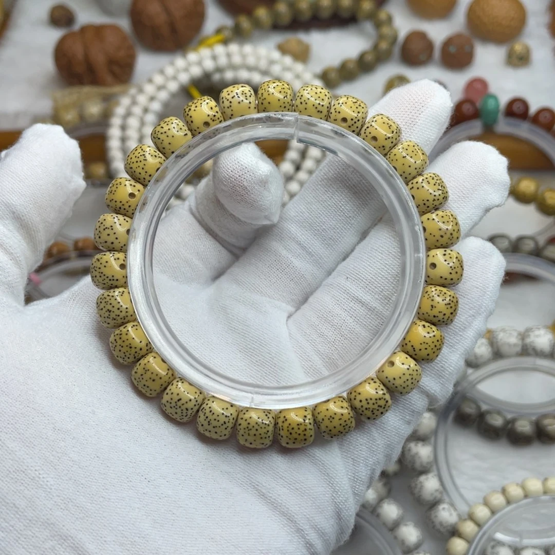 星月菩提手串8.5/7.5原白双留白