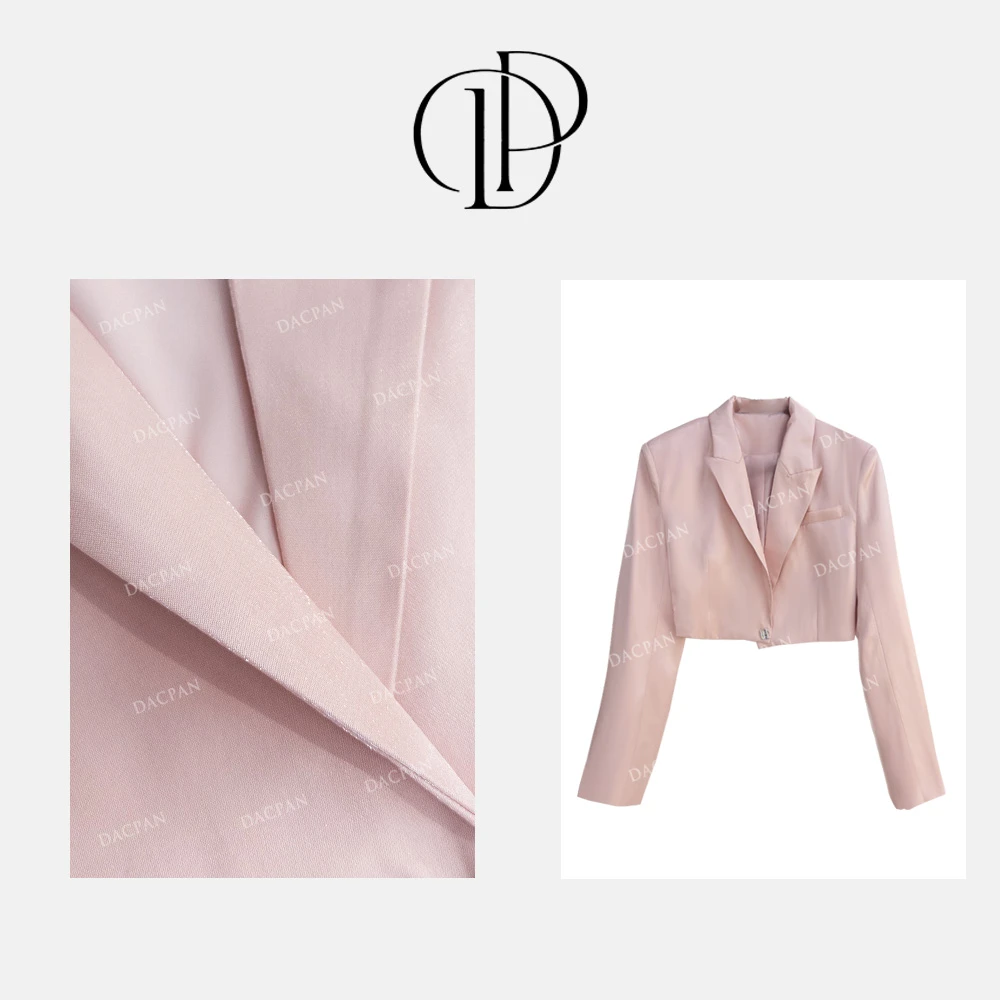 DACPAN-“浮生若梦”翻领短款西装外套2025/盼·PP 25088