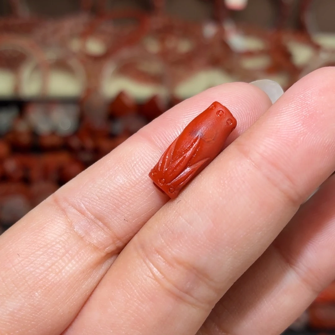 南红玛瑙未镶嵌颈饰竹节7咪➕