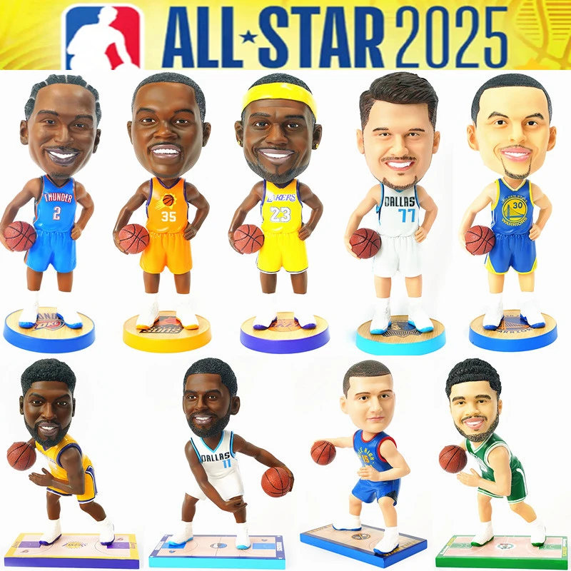 篮球球星手办模型摆件玩偶公仔科比詹姆斯库里杜兰特周边生日礼物