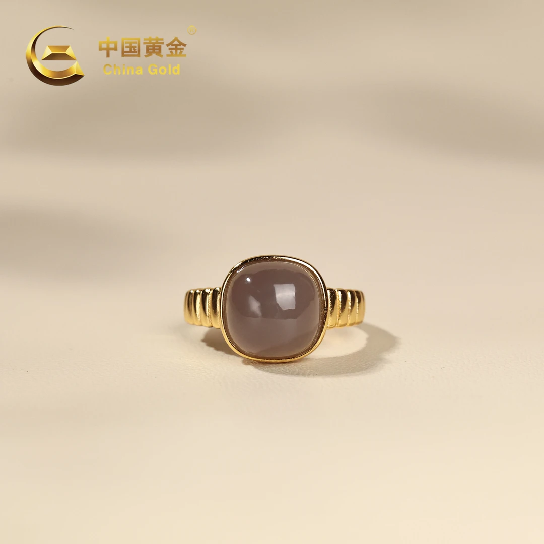 【中国黄金】卿彦 | 和田玉*戒指*S925银镶嵌-J1562-格