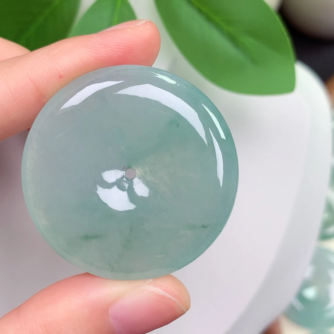 颈饰未镶嵌翡翠平安扣 35.8-6.0mm