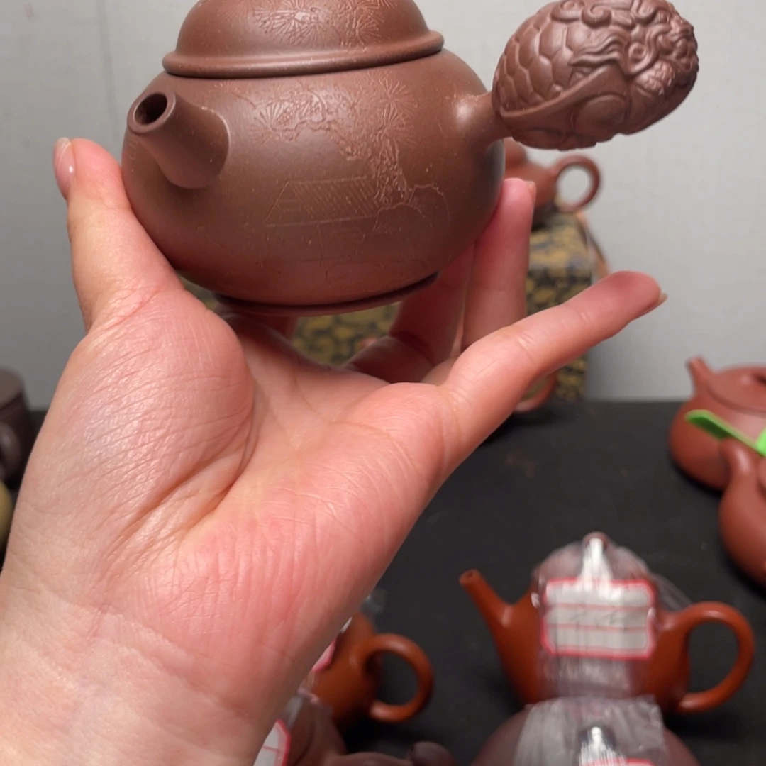 丹***哥壶紫砂全手工侧把福利