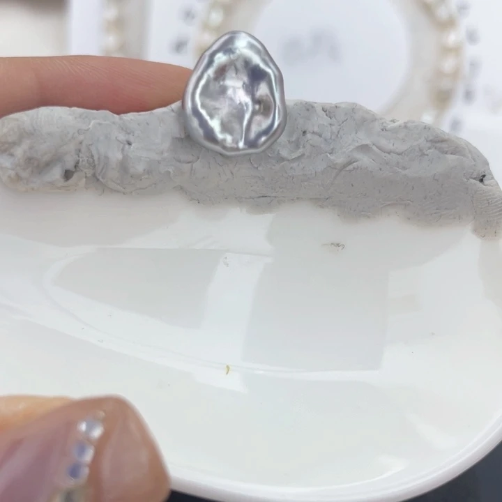 银S925镶嵌克旭海水珍珠