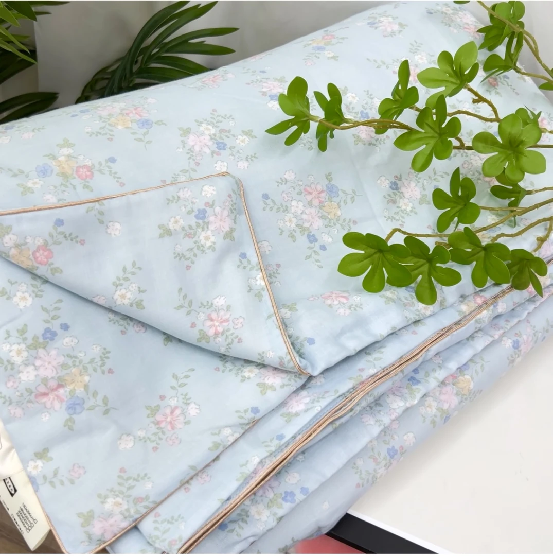 双人棉花夏凉被双层纱夏被2.0x2. 3米