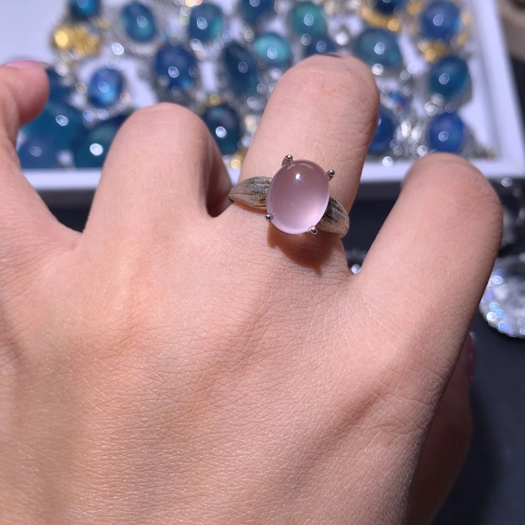 【闪购商品】水晶戒指银S925镶嵌戒指