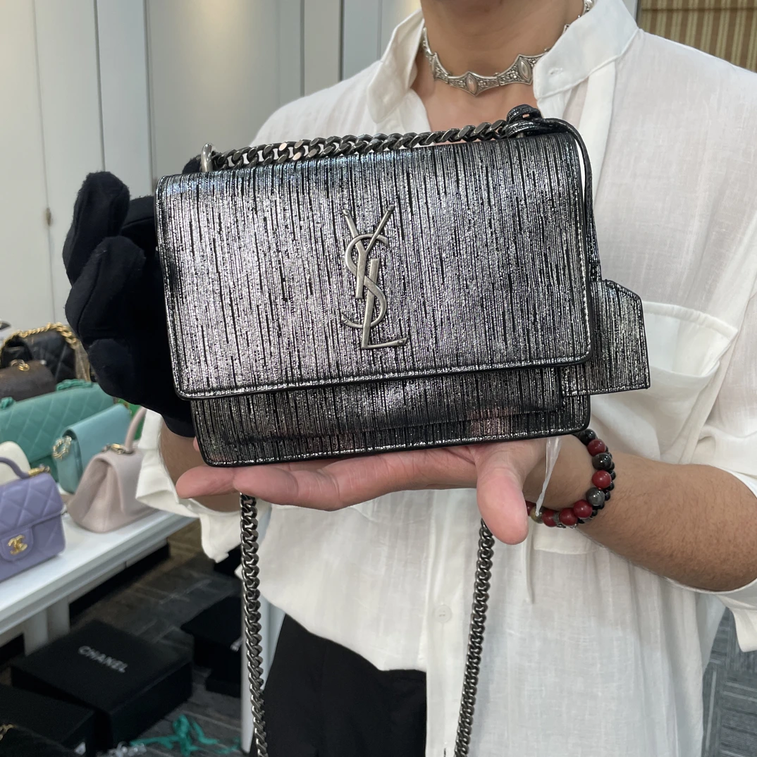95新 YSL/圣罗兰 夏七中古/圣罗兰流苏单肩包