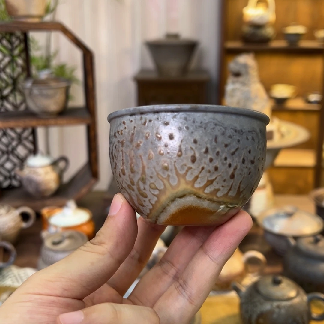 不染柴烧精品缸杯