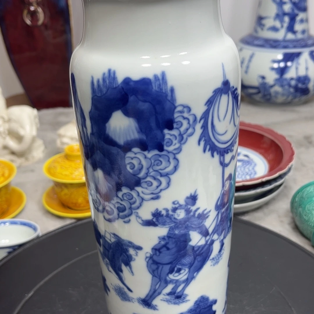 摆件阳***✨青花筒瓶11111111