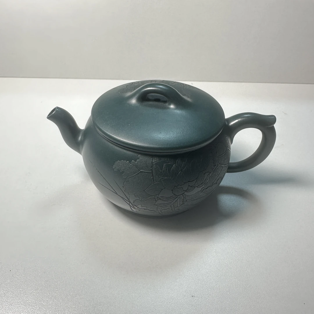 lot026-绿泥汉瓦壶-300cc