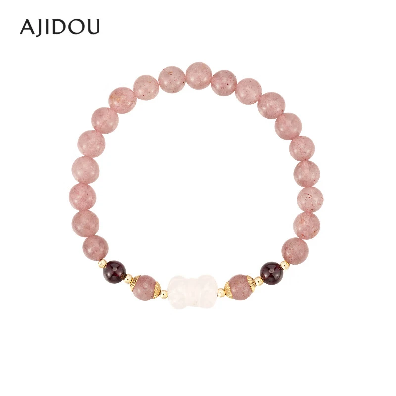 AJIDOU阿吉豆唯美优雅手链玉髓小葫芦显白气质手串【JF】