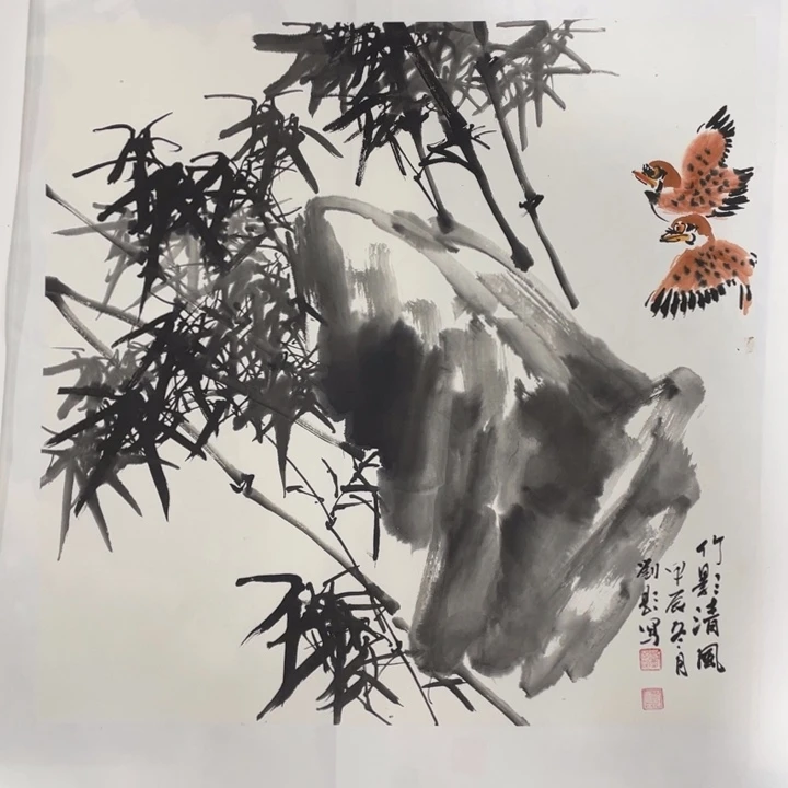 国画三尺斗方作品