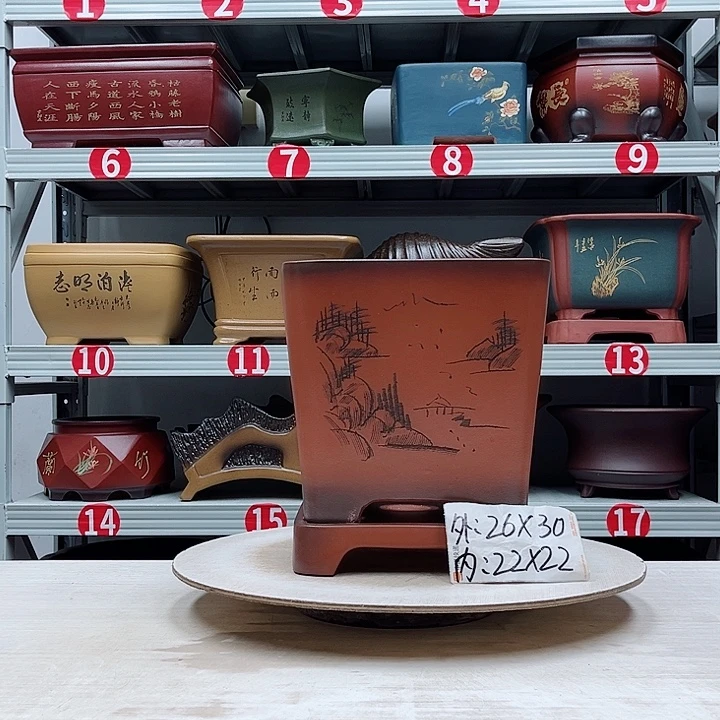 紫砂花盆紫砂花盆