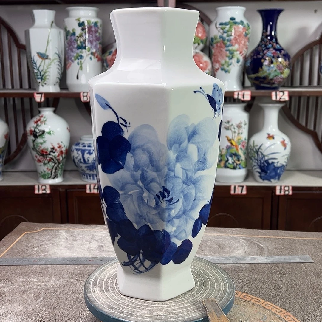 摆件陶景德镇陶瓷6青牡