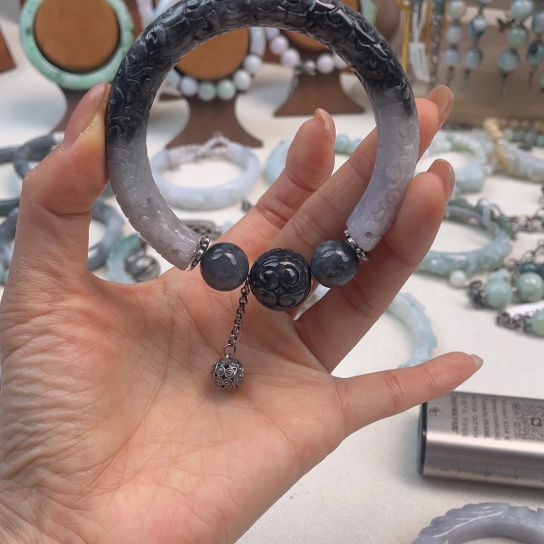 六***耳翡翠未镶嵌手链手镯