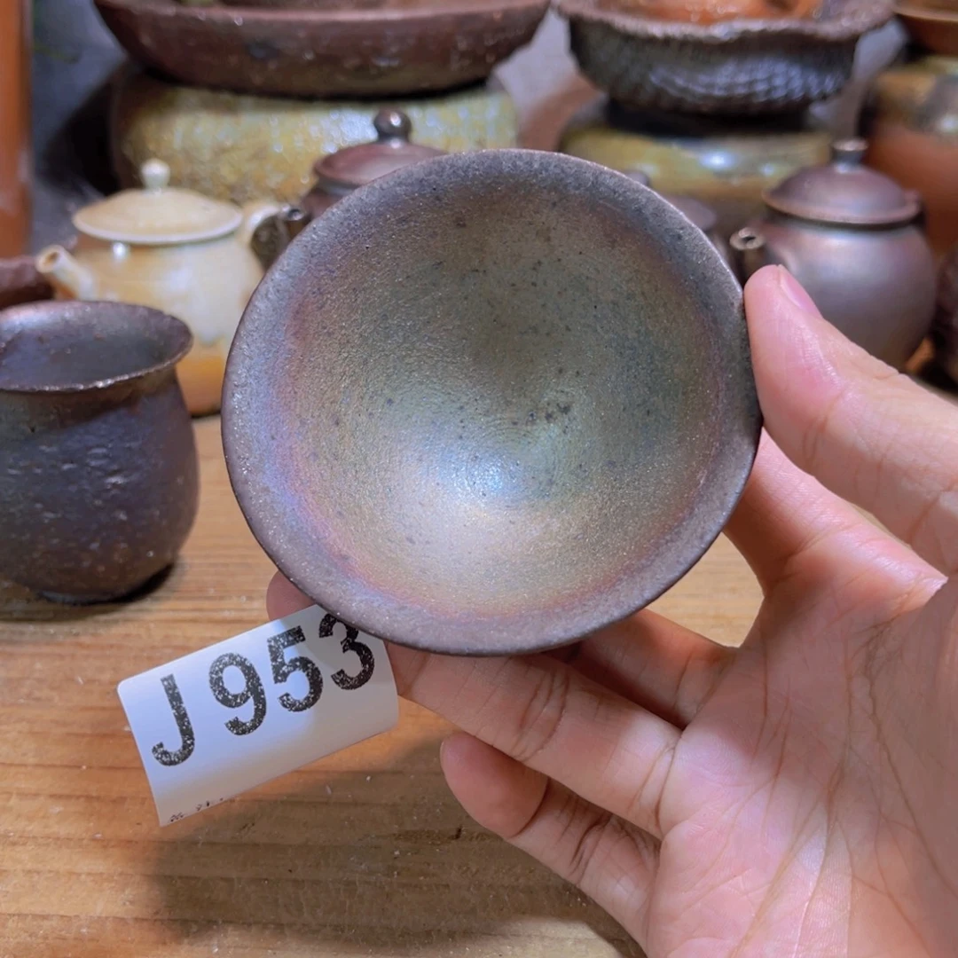 拨***稽纯手工制作工艺（柴烧）裸烧纯手工制作柴烧953