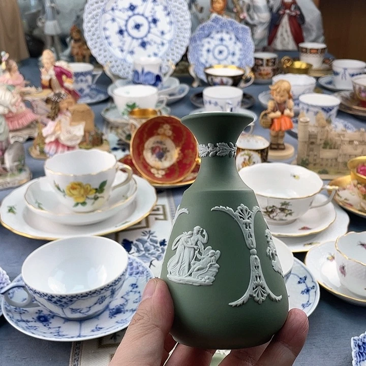 中古欧瓷瓷器小房子
