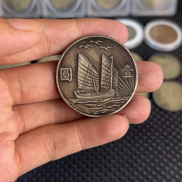 金属大头龙洋船洋工艺品