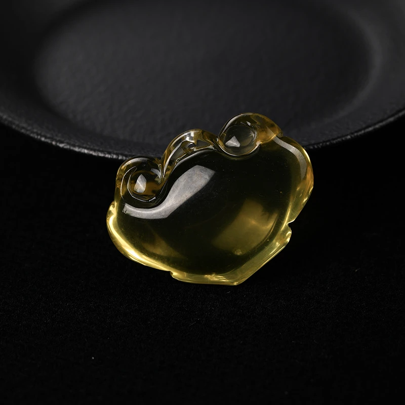 【连广电专属】黄水晶如意吊坠--（多样性发货）