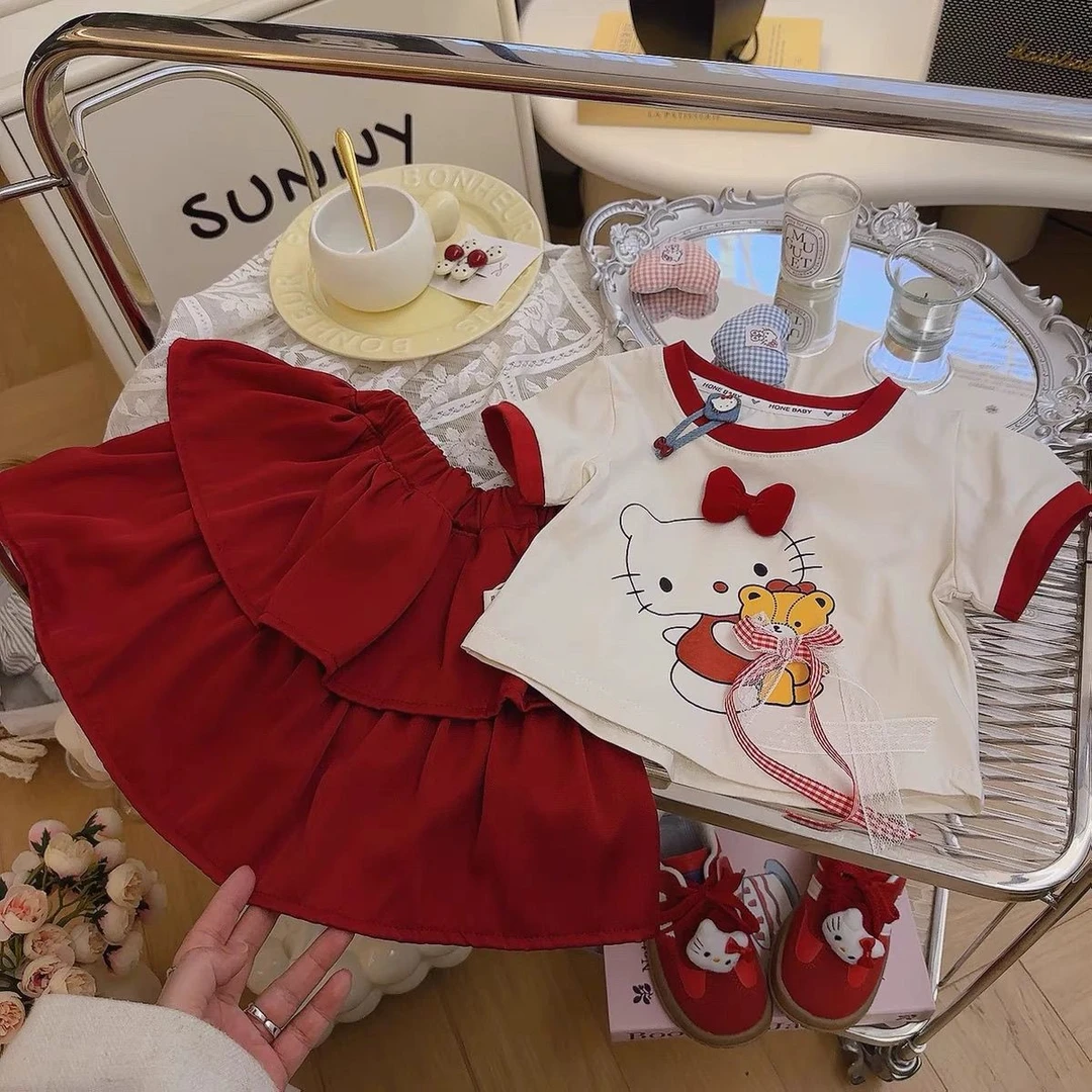 女童夏季新款儿童韩版洋气百搭背心2025新款儿童洋气拼接蕾丝边