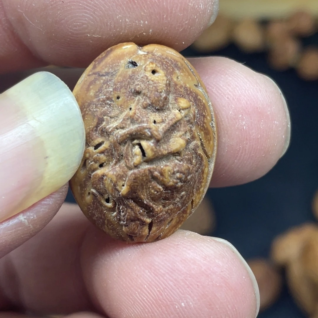 桃核雕刻文殊菩萨