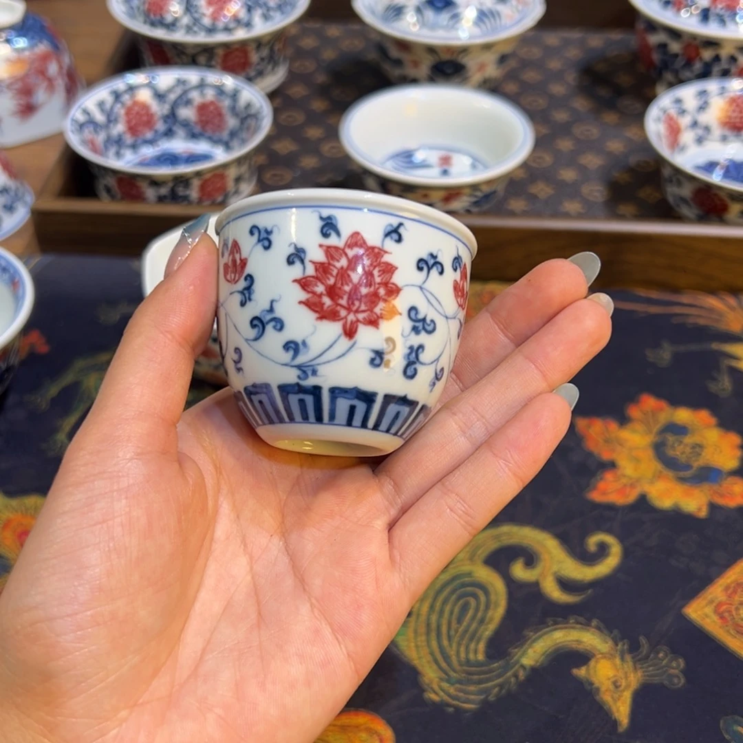 陶瓷摆件景德镇陶瓷茶器百宝箱