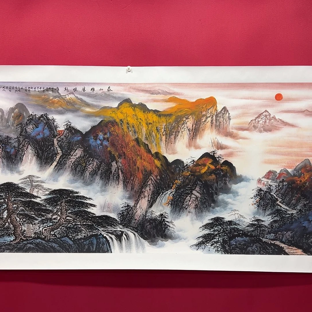 国画凝*刘国斌大八手绘作品