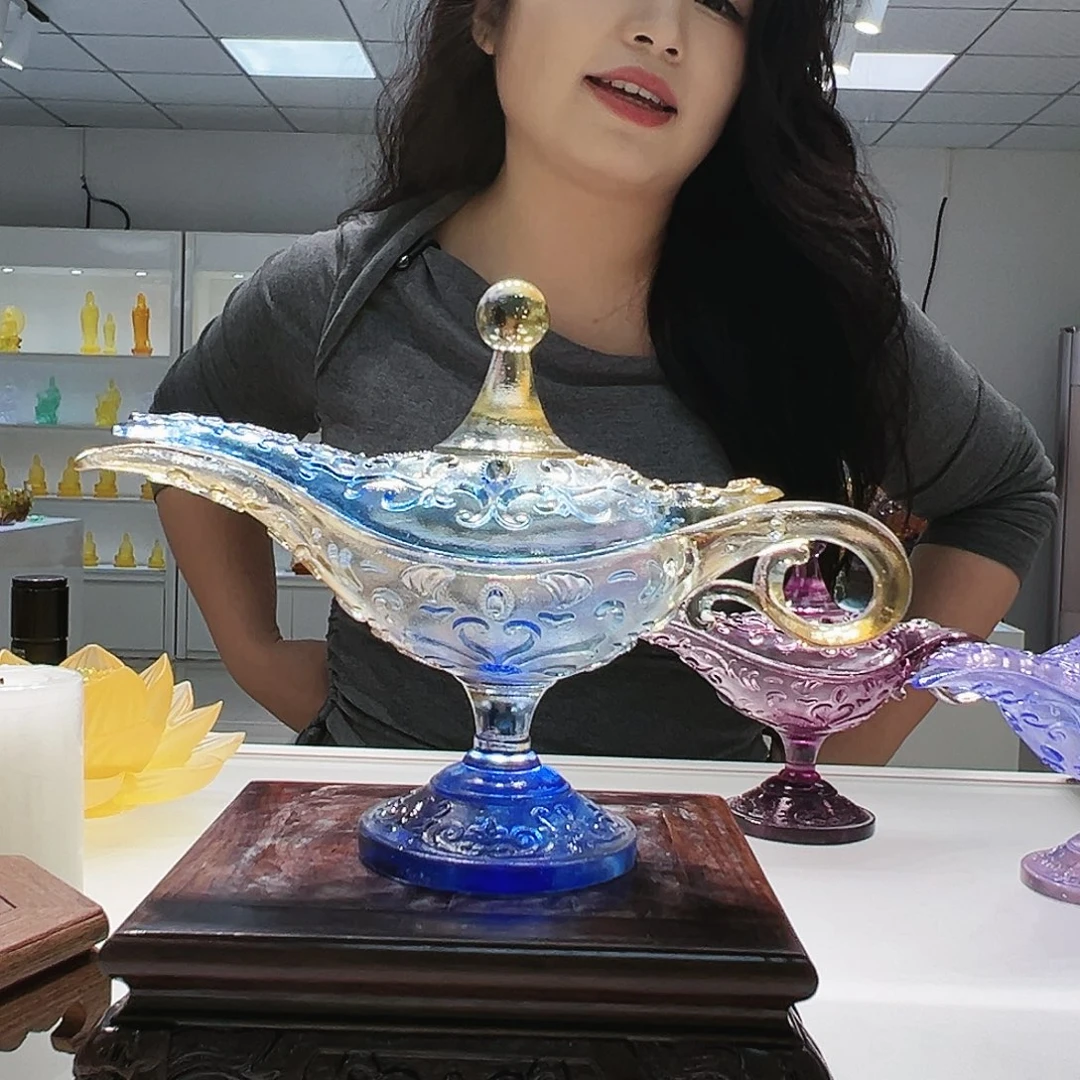 【闪购商品】手工艺品琉璃阿拉丁神灯香炉